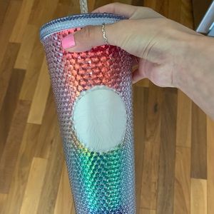NWT! STARBUCKS BLING HOT PINK/PRIDE TUMBLER SET!